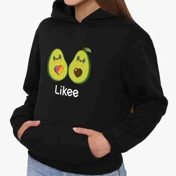 Детский худи Лайк Авокадо (Likee Avocado) Черный (9298-1031) 128 см