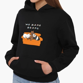 Детский худи Вся правда о медведях (We Bare Bears) Черный (9298-2890) 164 см