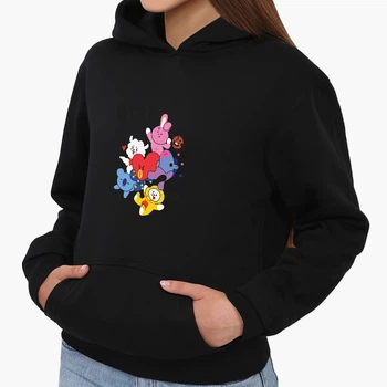 Детский худи БТС (BTS) Черный (9298-1166) 116 см