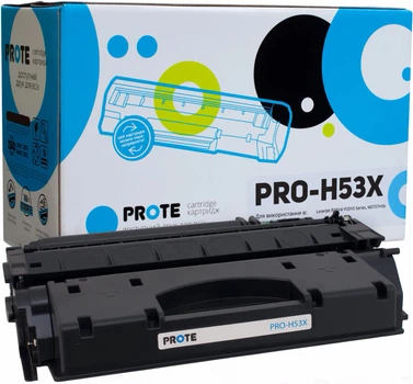 Картридж Prote совместимый аналог HP 53X (Q7553X) Black (PRO-H53X)
