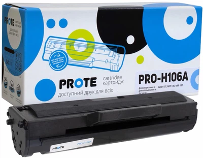 Картридж Prote сумісний аналог HP 106A (W1106A) Black (PRO-H106A)