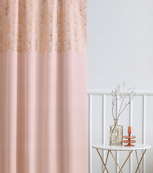 Дизайнерская штора Room99 140 х 250 см (Belissa) пудрово-рожевий