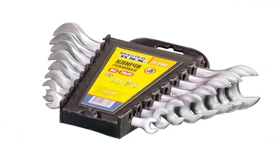 Набір ключів ріжкових Mastertool 6х7-20х22 мм, 8 шт (70-2108)