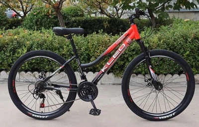 Велосипед Спортивний Corso KLEO 26" дюймів KL-26869 рама сталева 15", перемикачі Saiguan, 21 швидкість, зборів на 75%