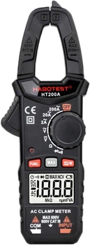 Затискний вимірювач HABOTEST AC600В/200A, DC600В (HT200A)