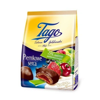 Пряники Tago з інжирною начинкою в шоколаді 160 г. (5908310282794)