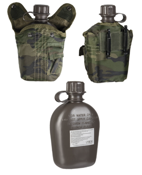 Фляга 1Л Камуфляж Mil-Tec US FELDFLASCHE KST IMP 1LTR (14505020-1000)