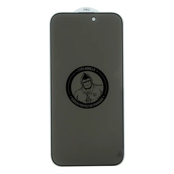 Захисне скло Type Gorilla 0.33мм 2.5D HD Anti-Peep NPT14 для iPhone 14 Pro Колір Чорний