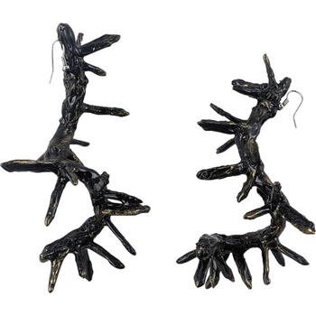 Серьги Терновые SETA Decor 23-505BLK-GL
