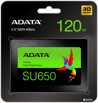 ADATA Ultimate SU650 120 GB 2,5" SATA III 3D NAND TLC (ASU650SS-120GT-R)