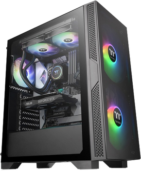 Корпус Thermaltake Versa T25 Tempered Glass Mid-Tower Chassis Black (CA-1R5-00M1WN-00)