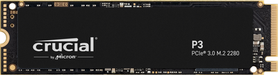 Dysk SSD Crucial P3 1TB M.2 2280 NVMe PCIe 3.0 x4 3D NAND TLC (CT1000P3SSD8)