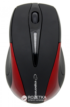 Mysz bezprzewodowa Esperanza EM101R czarno-czerwona