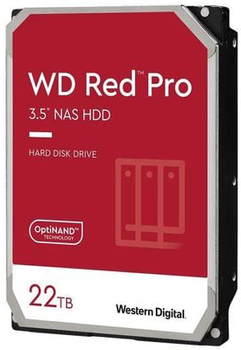 Жорсткий диск Western Digital Red Pro NAS 22TB 7200rpm 512MB WD221KFGX 3.5" SATA III