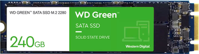 Dysk SSD Western Digital Green 240GB M.2 2280 SATAIII 3D NAND (TLC) (WDS240G3G0B)
