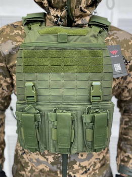 Военный тактический жилет Cordura Olive Elite