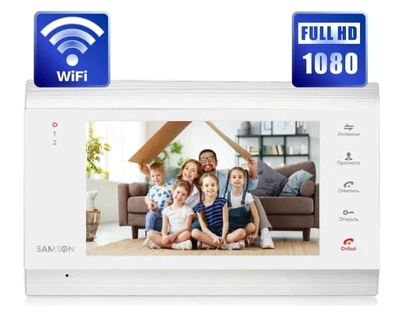 Видеодомофон Samson SW-76HW white высокого разрешения с WI-FI
