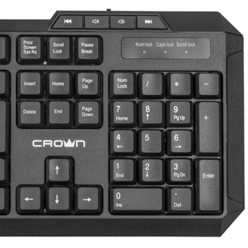 Клавіатура провідна USB комп'ютерна CROWN CMK-15 im342 (49016)