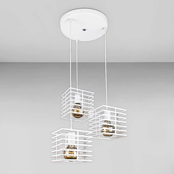 Люстра подвесная лофт Light House LS-18590F-3 WH (300) белая