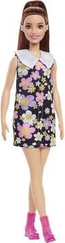 Кукла Barbie Fashionistas Doll #187 Барби Модница в платье с цветами и со слуховым аппаратом (HBV19)