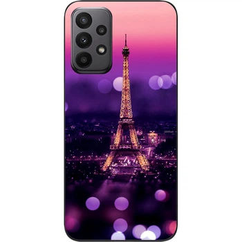 Силиконовый чехол SMTT для Samsung A23 Galaxy A235F с картинкой Париж ночью
