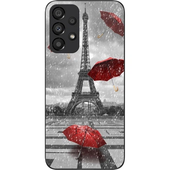 Бампер силиконовый чехол SMTT для Samsung A33 5G Galaxy A336B с картинкой Париж