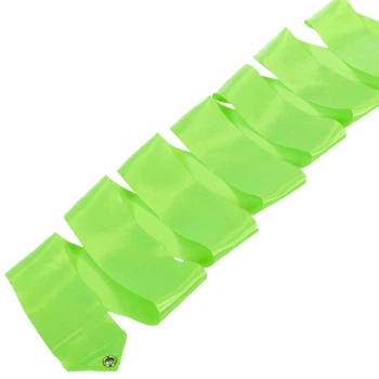 Лента для художественной гимнастики без палочки Zelart Action 5517 длина 6м Light Green