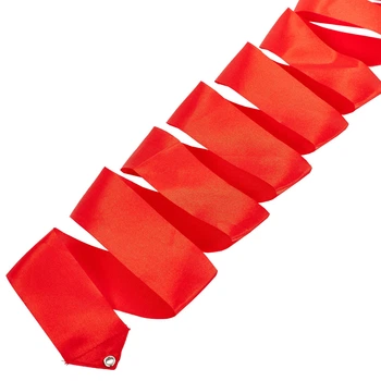 Лента для художественной гимнастики без палочки Zelart Action 5517 длина 6м Red