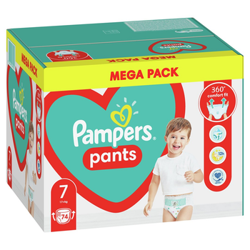 Pieluchomajtki Pampers Pants Rozmiar 7 (17+ kg) 74 szt. (8006540069622)