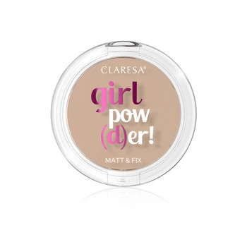 Пудра для обличчя Claresa компактна з природним матовим ефектом Girl Powder тон 03 Sunkissed 12 г 5903819801613