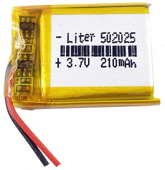 Литиевый аккумулятор Li Pol 502025 210мАч 3.7В. Liter Energy