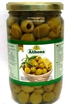 Оливки Athena зеленые без косточки стекло 360/180 гр.