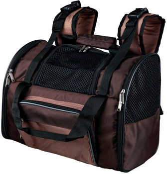 Рюкзак-переноска для собак і кішок Trixie Shiva Backpack 41 х 30 x 21 см до 8 кг Бежево-коричневий (4011905288710)