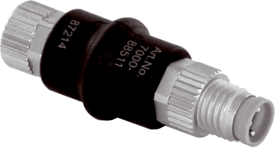 Конектор перехідник(підключення до датчика-розетка,M8,3-pin/Управл.вилка М8,4-pin) 204121 M8K3/M8S4 Di-soric