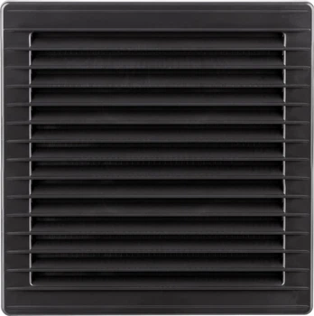 Решітка вентиляційна пластикова AirRoxy AKUSzS 170x170 діаметр 120 graphite 02-258