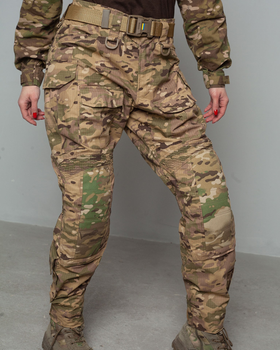 Жіночі штурмові штани UATAC Gen 5.2 (3XL) Мультикам STEPPE (Степ) з наколінниками