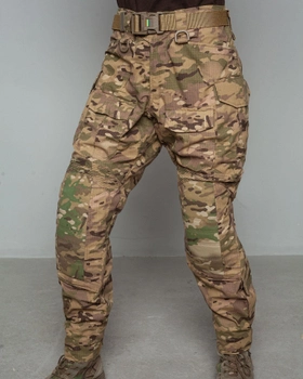 Женские штурмовые штаны UATAC Gen 5.2 (3XL) Мультикам STEPPE (Степь) с наколенниками