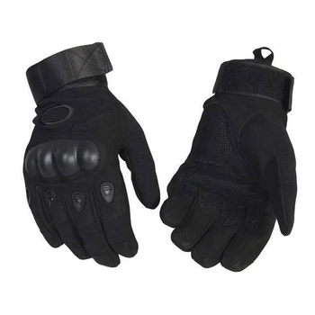 Перчатки тактические с закрытыми пальцами - Военные осенне-зимние Размер M Черные