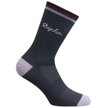 Велоноски мужские летние Rapha Logo grey/lilac/wine M (EU 41-43)