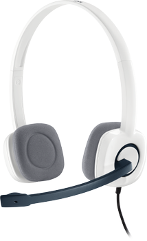 Słuchawki Logitech Headset H150 (981-000350) Cloud White