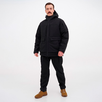 Форма тактическая зимняя -20°С костюм зимний для полиции Ukr Cossacks черная, р.60