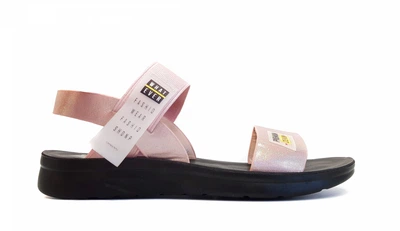 Сандалі босоніжки жіночі Ashiguli A-923 рожеві спортивні штучна шкіра на низькому ходу 39 розмір 25 см (1424)