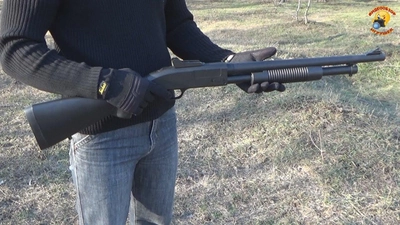 Страйбольное помповое ружье Винчестер Cyma ZM 61A на пульках 6 мм, металл Чёрный