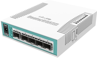 Комутатор MikroTik CRS106-1C-5S гігабітний (CRS106-1C-5S)