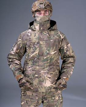 Тактична штурмова куртка UATAC Gen 5.2 L Мультикам FOREST Ліс з флісовою парою