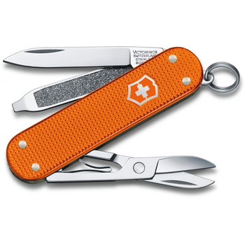 Нож складной 58 мм, 5 функций Victorinox CLASSIC SD Оранжевый