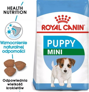 Sucha karma dla szczeniąt małych ras Royal Canin Puppy Mini do 10 miesiąca życia 2 kg (3182550793001) (91119) (30000202)