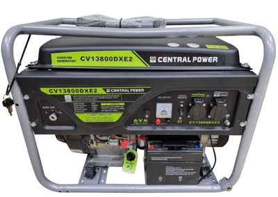 Генератор бензиновий Central Power CV13800DXE2 8,0 кВт 1-фазний з Електростартером