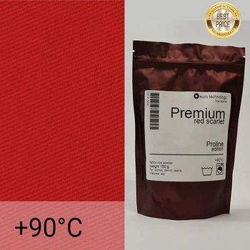 Червона високотемпературна фарба-барвник для тканини, Proline Premium "Red scarlet" 150 г