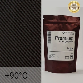 Чорна високотемпературна фарба-барвник для тканини, Proline Premium "Extra graphite" 300 г